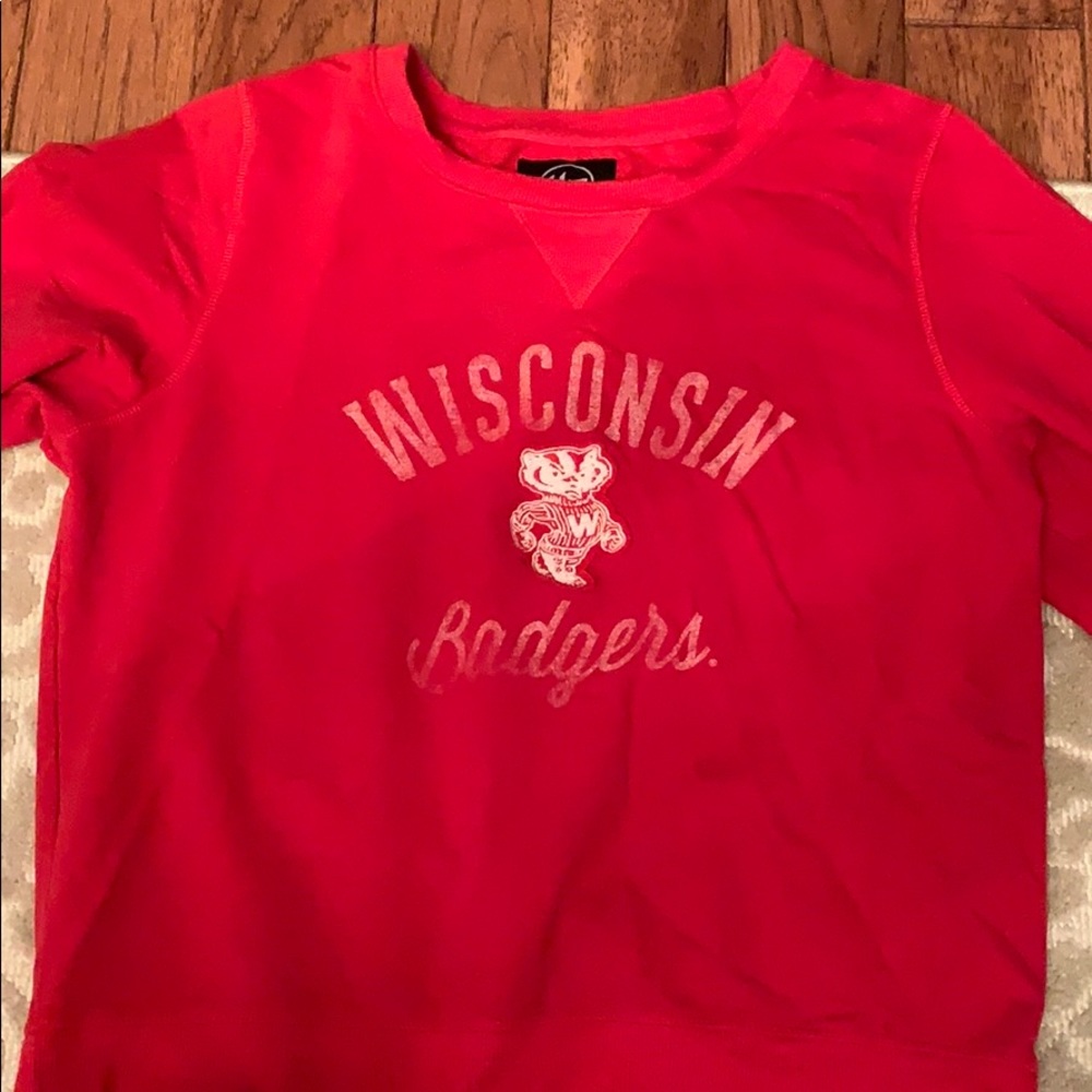 University of Wisconsin crew neck sweatshirt